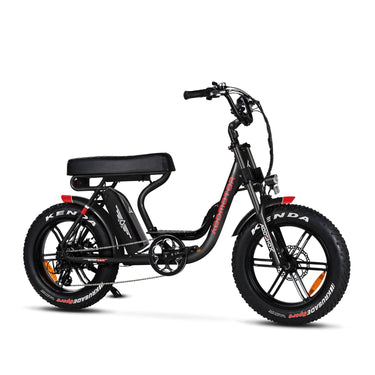 New Modern Trends E-Bikes Black M-66 R7 Moped Electric Bike